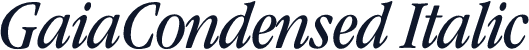 GaiaCondensed Italic
