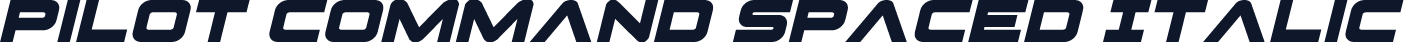Pilot Command Spaced Italic