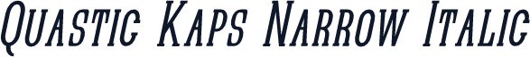 Quastic Kaps Narrow Italic