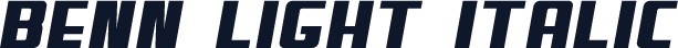 Benn Light Italic