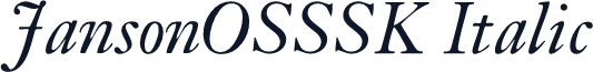 JansonOSSSK Italic