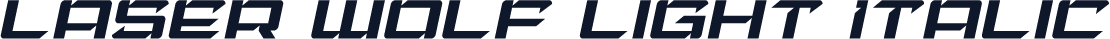 Laser Wolf Light Italic