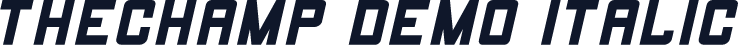 THECHAMP DEMO Italic