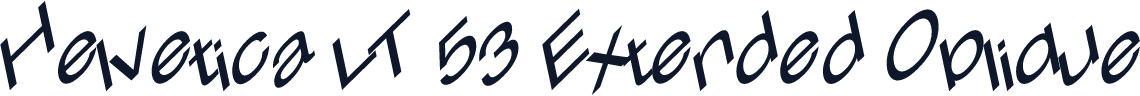 Helvetica LT 53 Extended Oblique