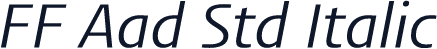 FF Aad Std Italic