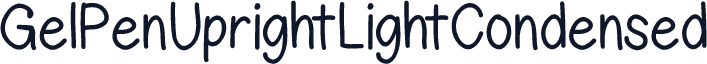 GelPenUprightLightCondensed