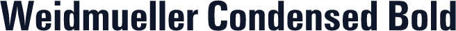 Weidmueller Condensed Bold