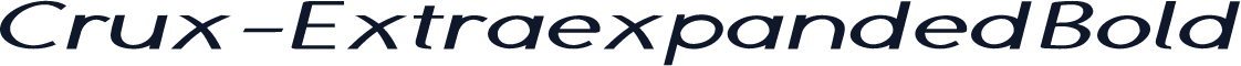 Crux-ExtraexpandedBold