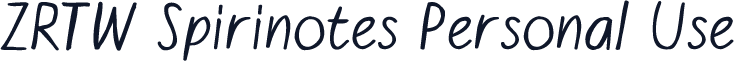 ZRTW Spirinotes Personal Use
