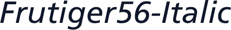 Frutiger56-Italic