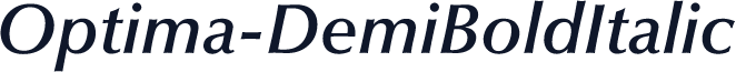 Optima-DemiBoldItalic