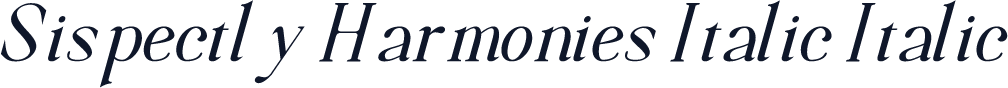 Sispectly Harmonies Italic Italic