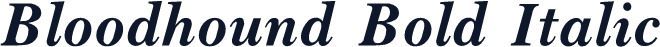 Bloodhound Bold Italic