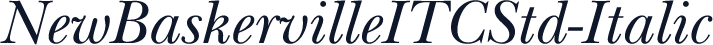 NewBaskervilleITCStd-Italic