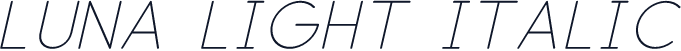 Luna Light Italic
