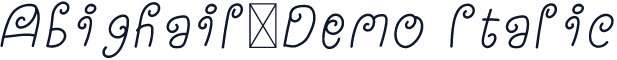 Abighail-Demo Italic