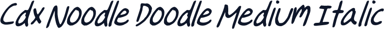 Cdx Noodle Doodle Medium Italic