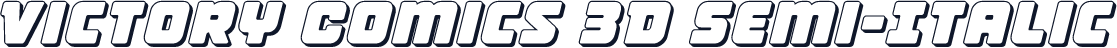 Victory Comics 3D Semi-Italic
