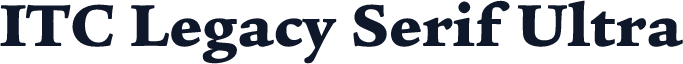 ITC Legacy Serif Ultra