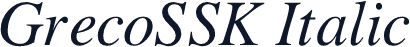 GrecoSSK Italic