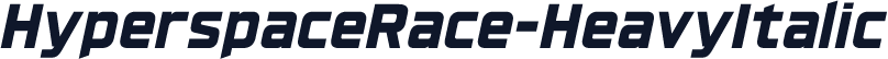 HyperspaceRace-HeavyItalic