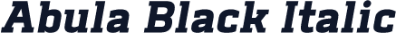 Abula Black Italic