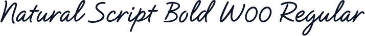 Natural Script Bold W00 Regular