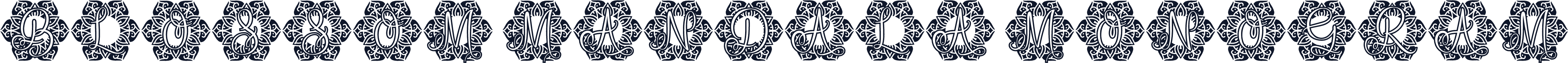 Blossom Mandala Monogram