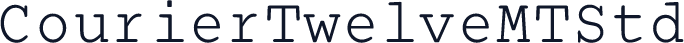 CourierTwelveMTStd