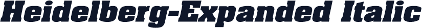Heidelberg-Expanded Italic