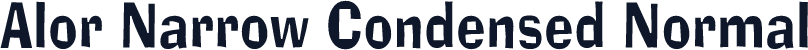 Alor Narrow Condensed Normal
