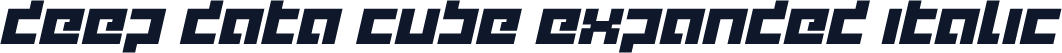deep data cube expanded italic
