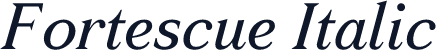 Fortescue Italic