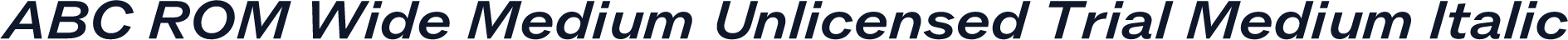 ABC ROM Wide Medium Unlicensed Trial Medium Italic