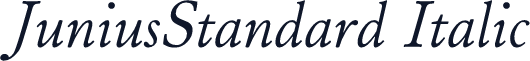 JuniusStandard Italic