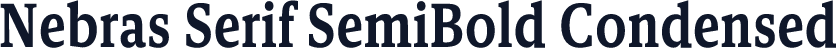 Nebras Serif SemiBold Condensed