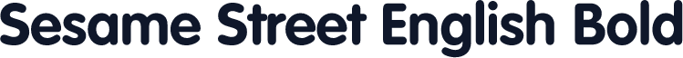 Sesame Street English Bold