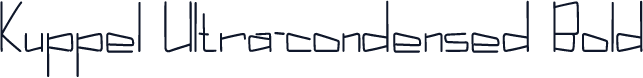 Kuppel Ultra-condensed Bold