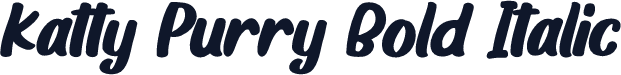 Katty Purry Bold Italic