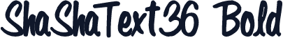 ShaShaText36 Bold