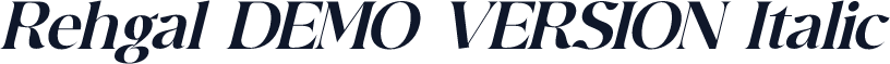 Rehgal DEMO VERSION Italic