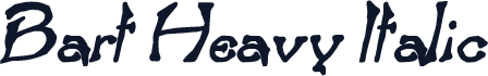 Bart Heavy Italic