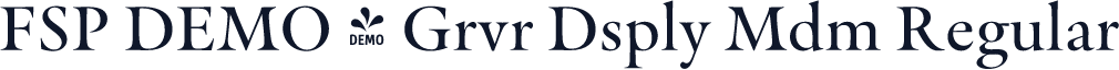 FSP DEMO - Grvr Dsply Mdm Regular