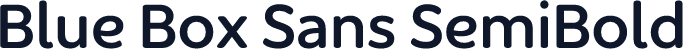 Blue Box Sans SemiBold