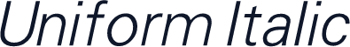 Uniform Italic