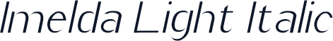 Imelda Light Italic