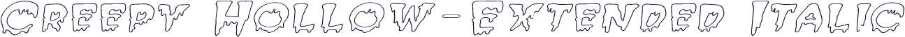 Creepy Hollow-Extended Italic