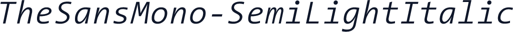 TheSansMono-SemiLightItalic