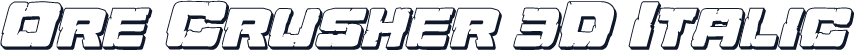 Ore Crusher 3D Italic
