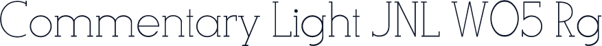 Commentary Light JNL W05 Rg